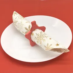 Obrączka na serwetki - gwiazdka